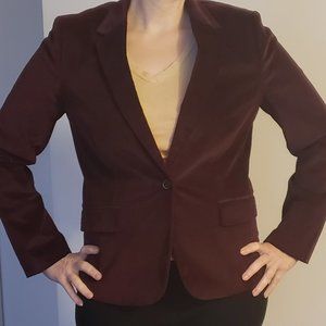 Banana Republic | Burgundy Velvet Blazer